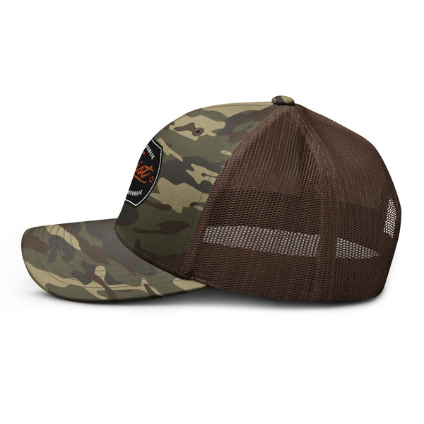 Renegade Public Shield Camouflage trucker hat