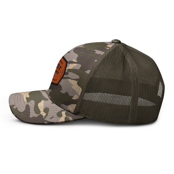 Resist Camouflage trucker hat