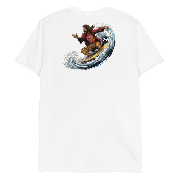 Surfing Jesus Short-Sleeve Unisex T-Shirt