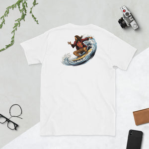 Surfing Jesus Short-Sleeve Unisex T-Shirt