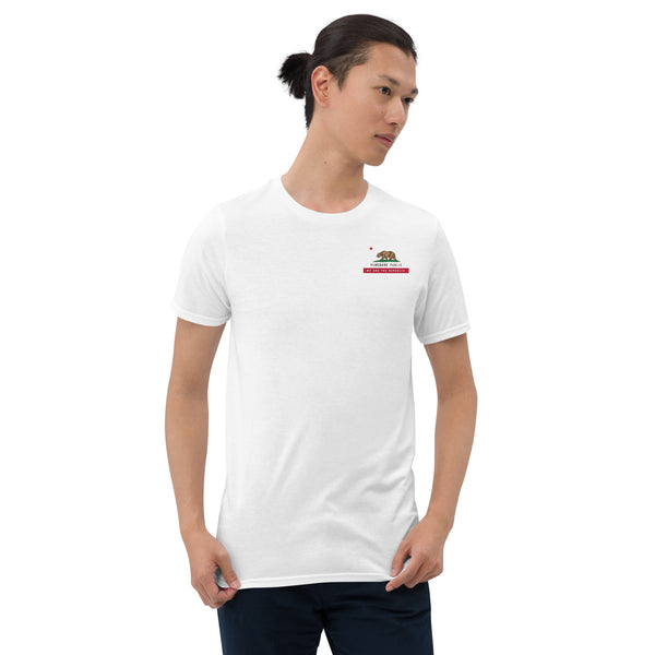 Surfing Grizzly Short-Sleeve Unisex T-Shirt