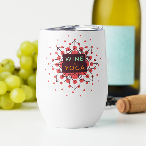 Wine and Yoga Wine tumbler